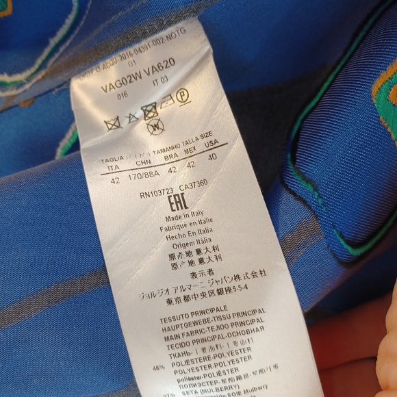 Giorgio Armani Resort fashion show 2017 jacket blazer sz. 40 US 4 - Picture 6 of 8